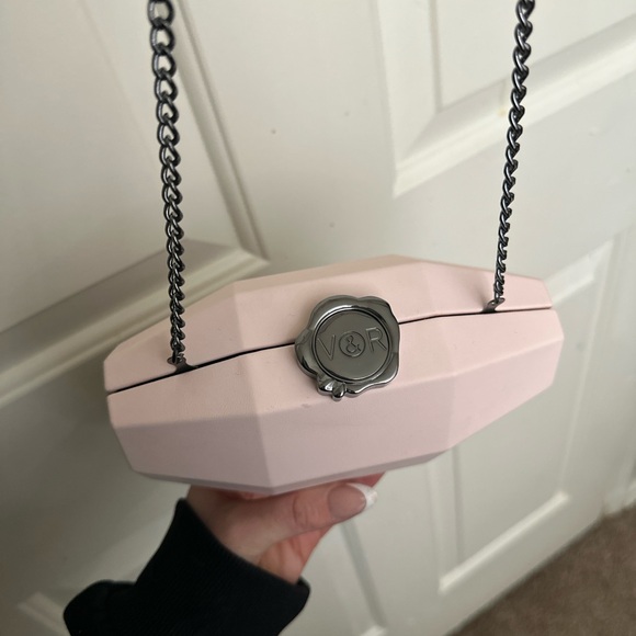 Viktor & Rolf Flowerbomb Pink Geometric Clutch - Picture 4 of 9